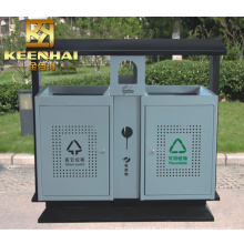 Keenhai Recycle Outdoor Commercial Metal Trash Can